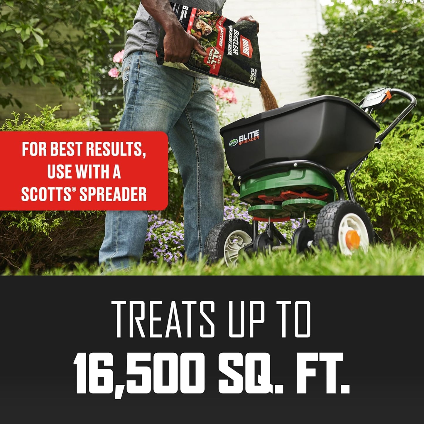 Ortho BugClear Lawn Insect Killer1, Kills Ants, Spiders, Ticks, Fleas, Armyworms and Grubs, Treats up to 16,500 sq. ft., 10 lb.