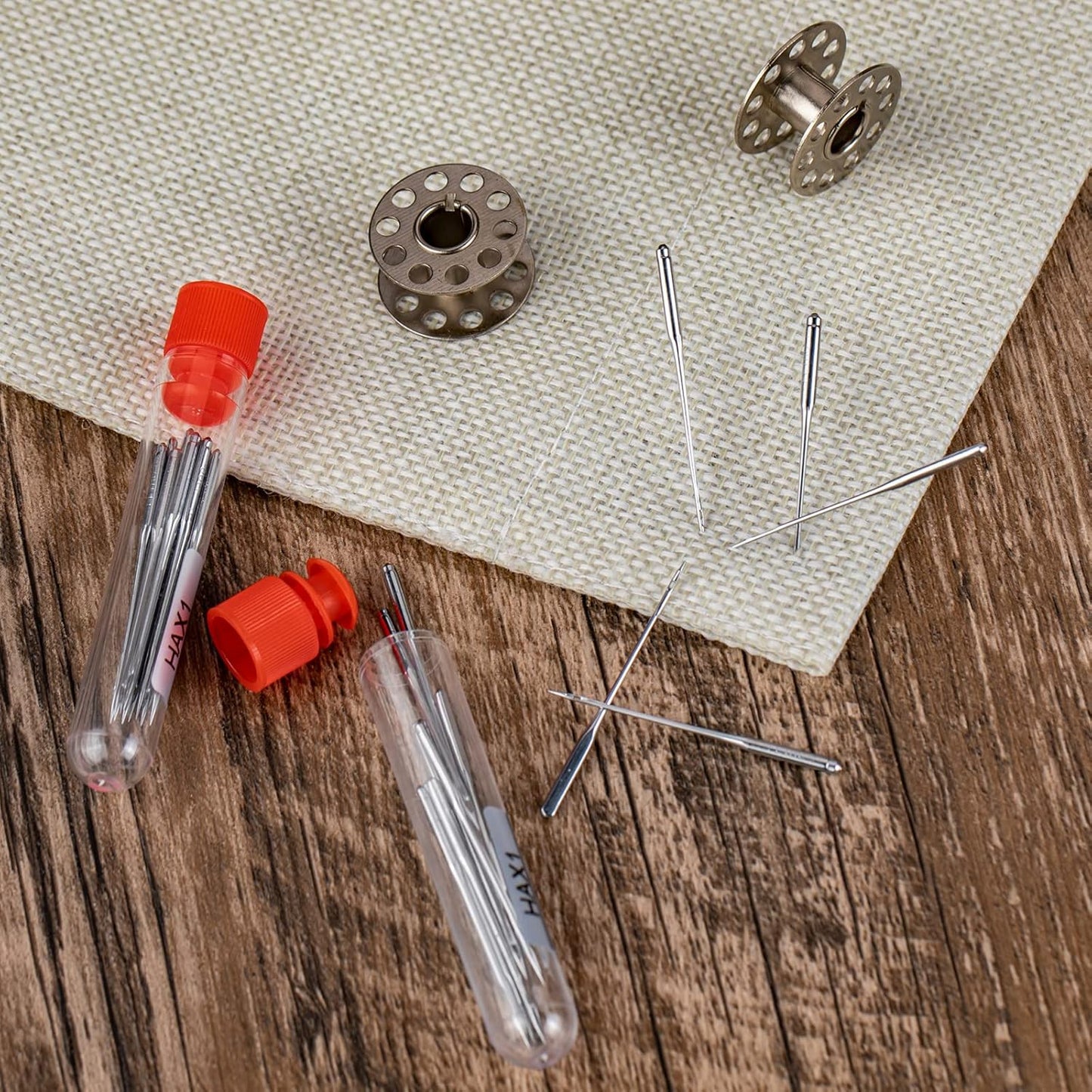 Sewing Machine Needles, 50 PCS Universal Sewing Machine Needle, Compatible with Singer, Brother, Janome, Varmax, Sizes HAX1 65/9, 75/11, 90/14, 100/16, 110/18 (50 PCS)