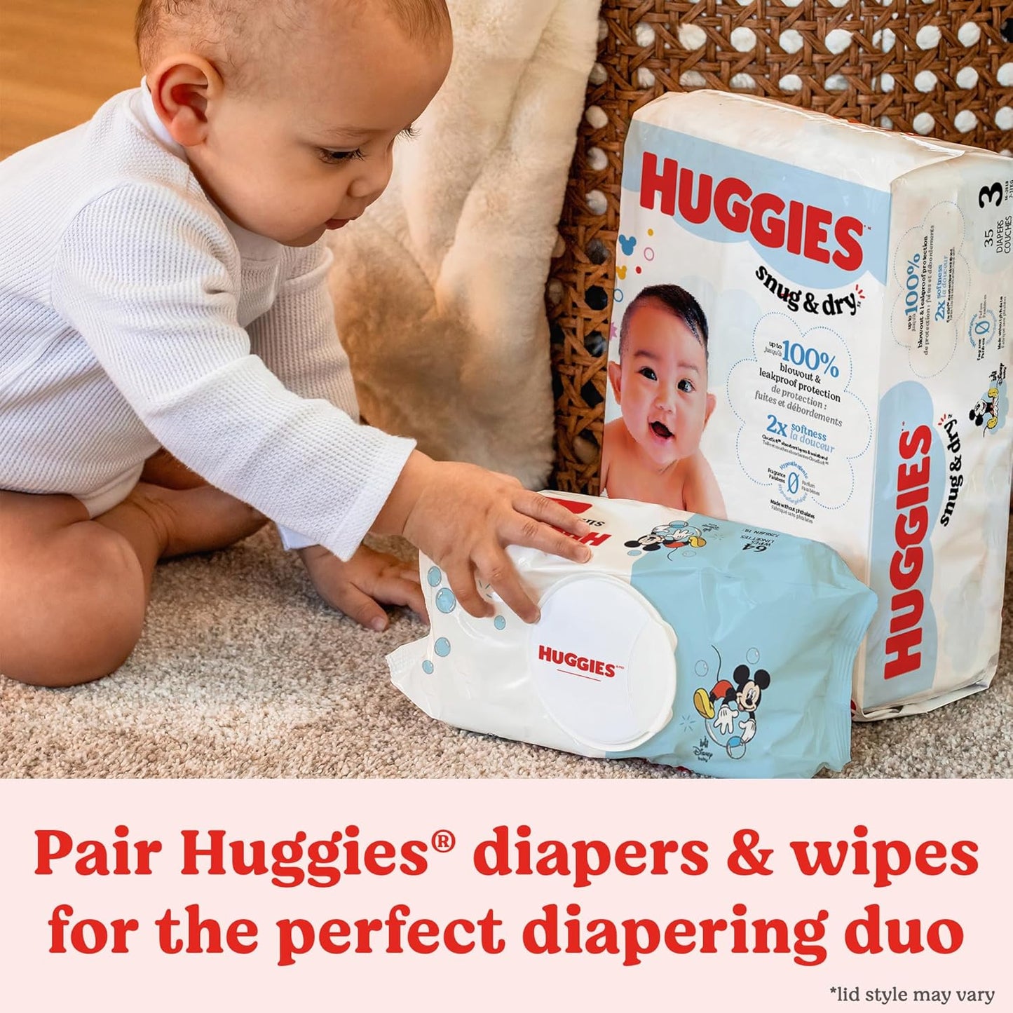 Huggies Simply Clean Baby Wipes, Unscented – 704 Wipes (11 Flip-Top Packs), Sensitive Skin Safe