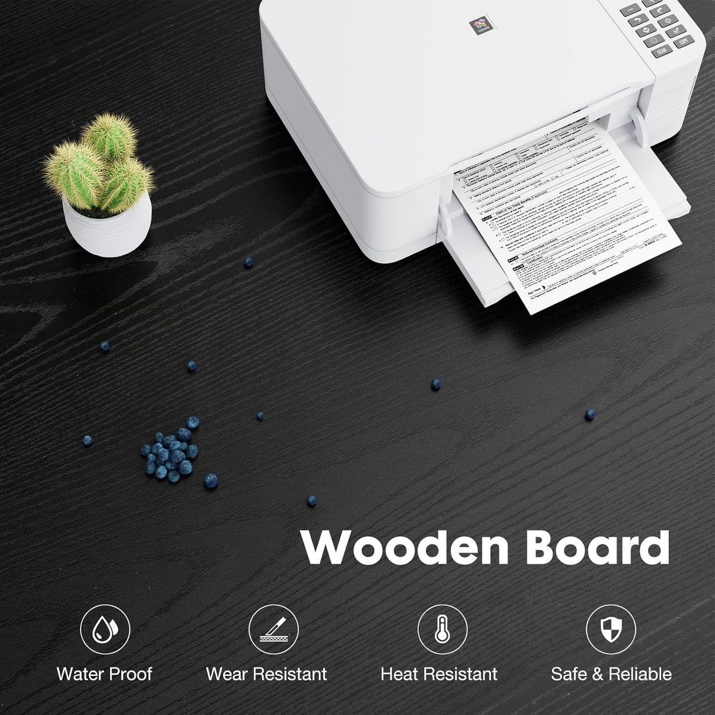 DUMOS Lateral File Cabinet with 3 Drawers Rolling Filing Cabinets Under Desk Storage Printer Stand Wood Organizer with Wheels Adjustable Shelf for Office Home Small Space, Black