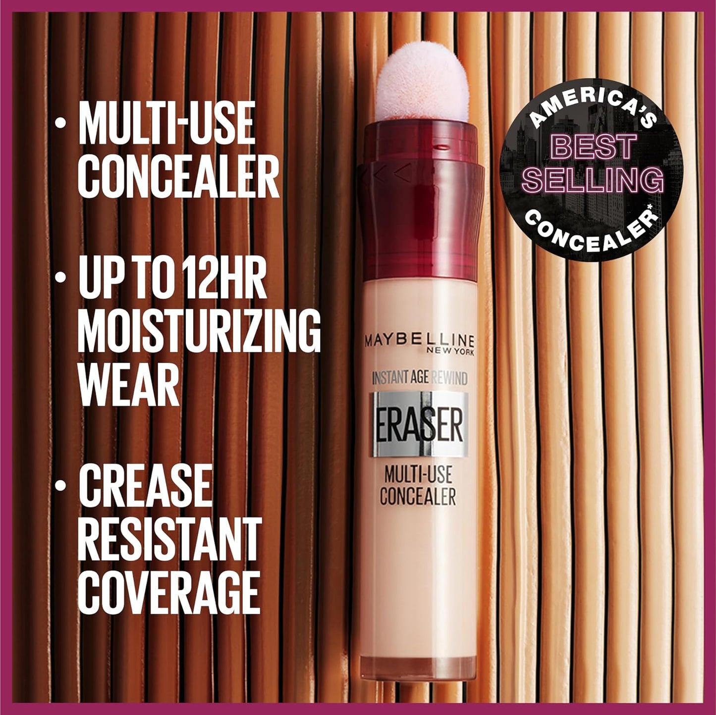 Maybelline Instant Age Rewind Eraser Dark Circles Treatment Multi-Use Concealer, 120, 1 Count (Packaging May Vary) - Cart Shape
