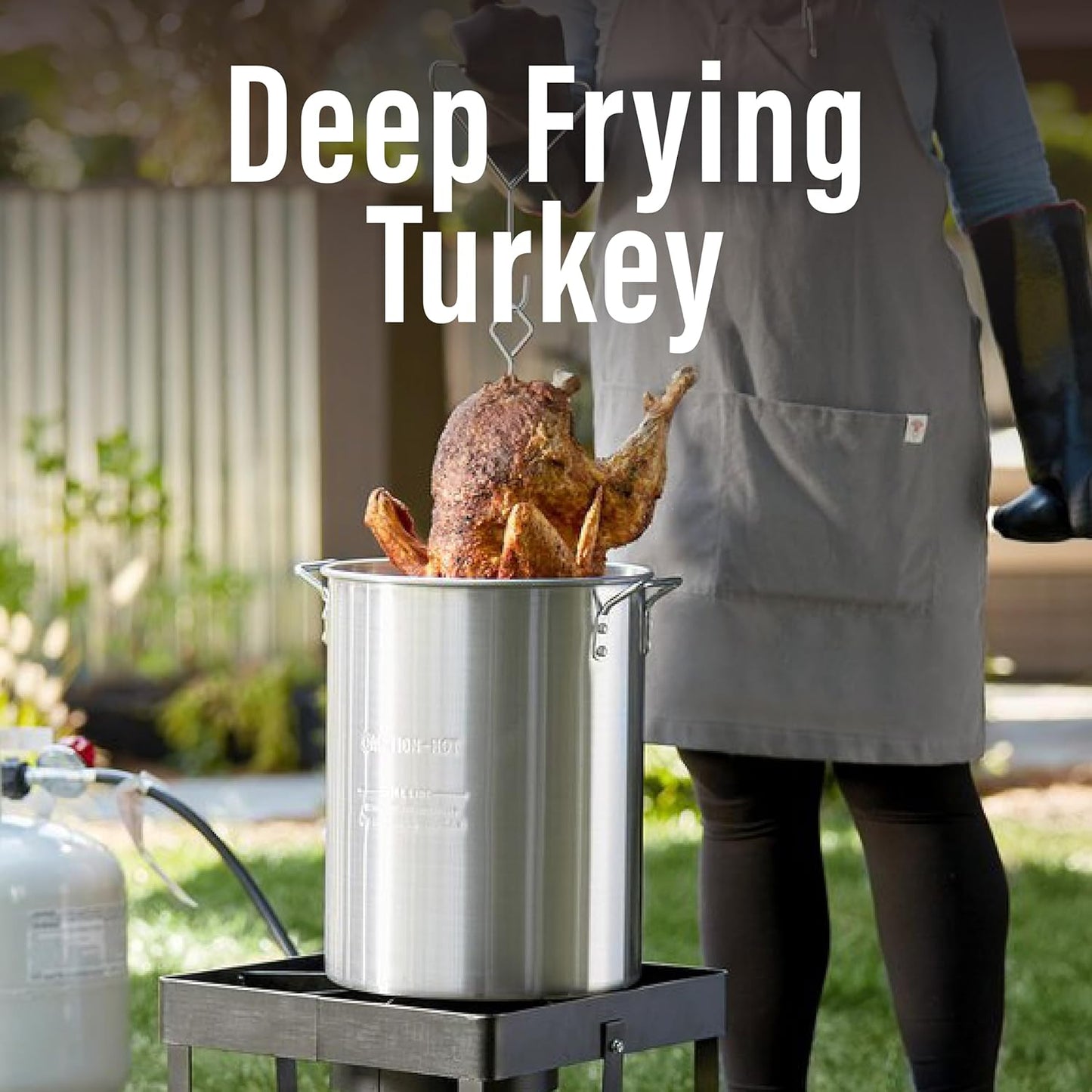 RAPICCA 932°F Heat Resistant BBQ Grill Gloves: Oil Resistant Waterproof for Smoking Grilling Cooking Barbecue Deep Frying Turkey Rotisserie Handling Hot Greasy Meat Stocking Stuffers - Long Sleeve