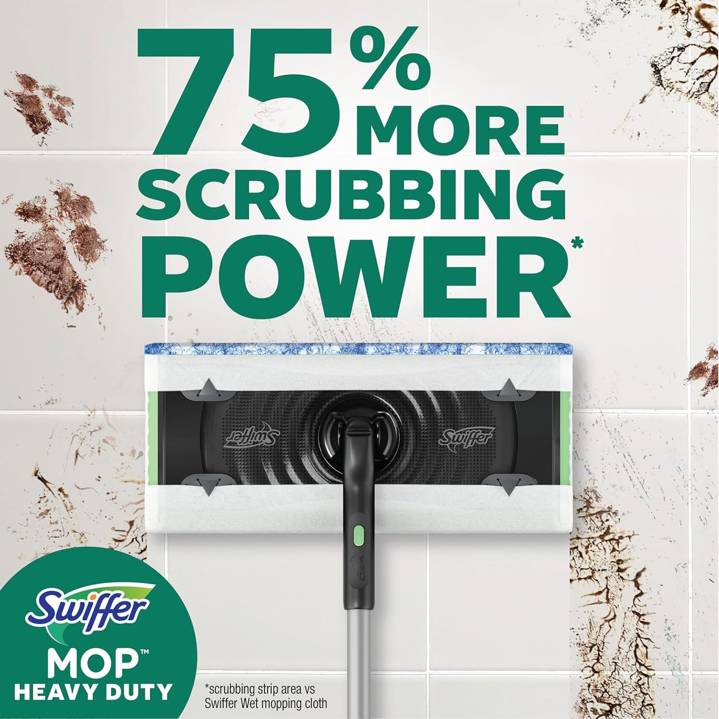 Swiffer Sweep & Mop Deluxe 2-in-1 Floor Mopping and Sweeping Kit, Multi-Surface Kit for Floor Cleaning, Kit Includes 1 Sweeper Device, 5 Heavy Duty Dry Sweeping Cloths, 6 Heavy Duty Wet Mopping Cloths