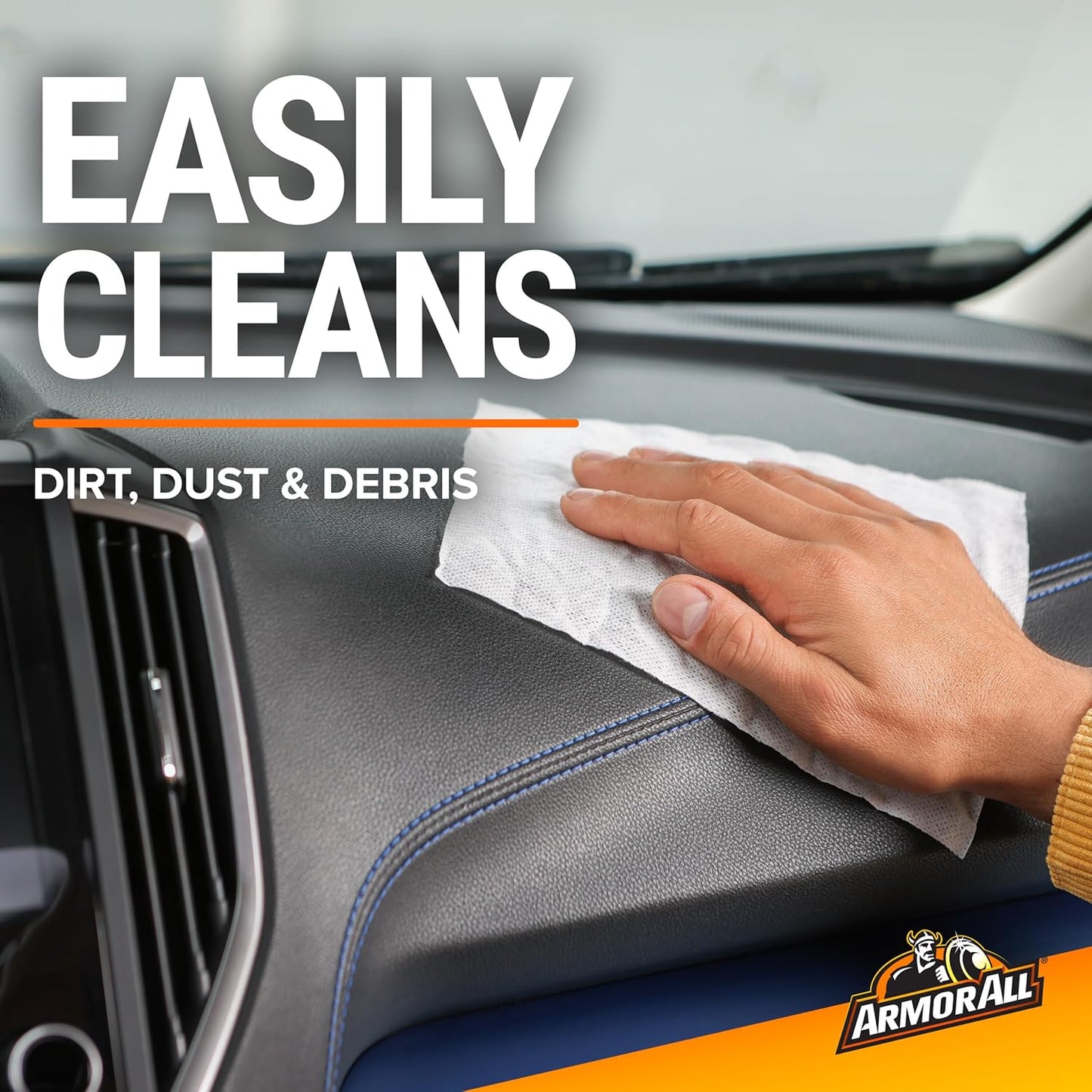 Armor All Original Protectant Wipes, Car Interior Cleaner Wipes with UV Protection to Fight Cracking & Fading, 30 Count