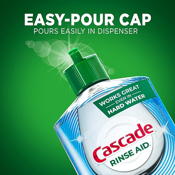 Cascade Platinum Dishwasher Rinse Aid, 8.45 fl oz