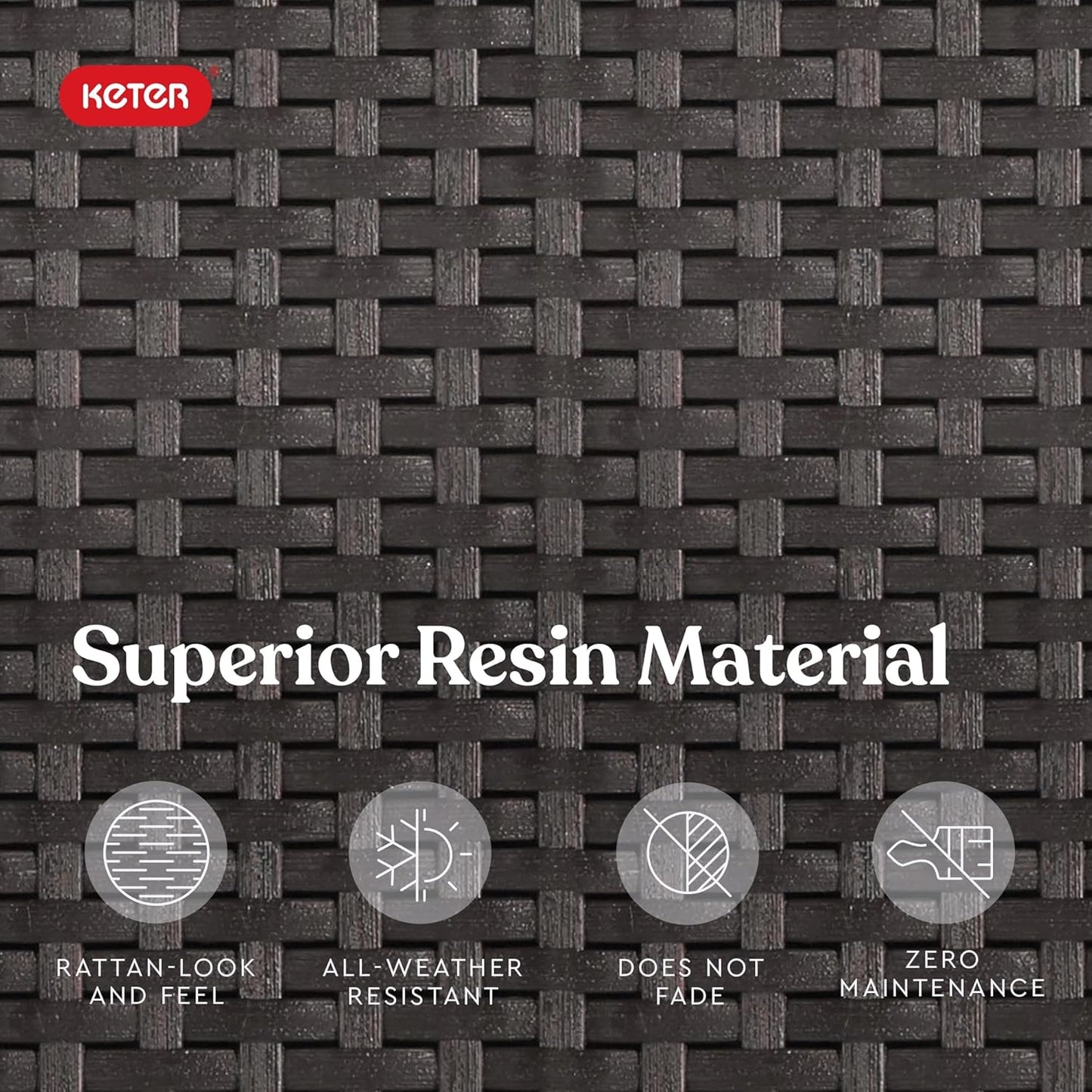 Keter Pacific Cool Bar Outdoor Patio Furniture and Hot Tub Side Table with 7.5 Gallon Beer and Wine Cooler, Espresso Brown