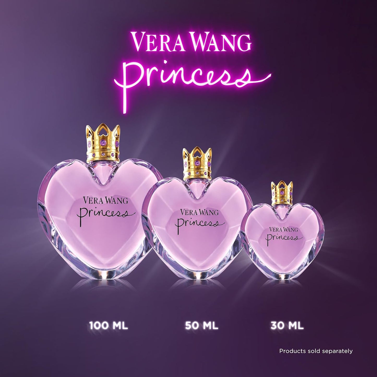 Vera Wang Princess Eau de Toilette 3.4 fl oz (Pack of 1), Notes of Apple, Quava, and Vanilla, Women's Fragrance, Long Lasting, Everyday Fragrance, Travel Size
