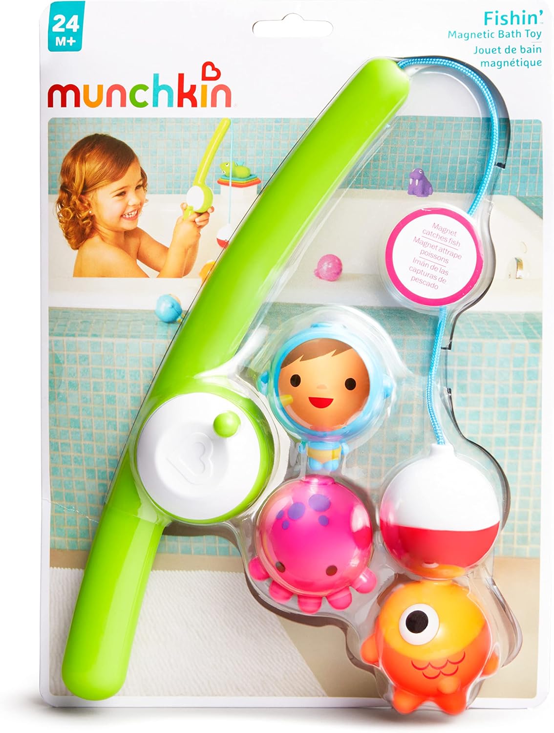 Munchkin® Fishin'™ Magnetic Baby and Toddler Bath Toy, 4pc Set