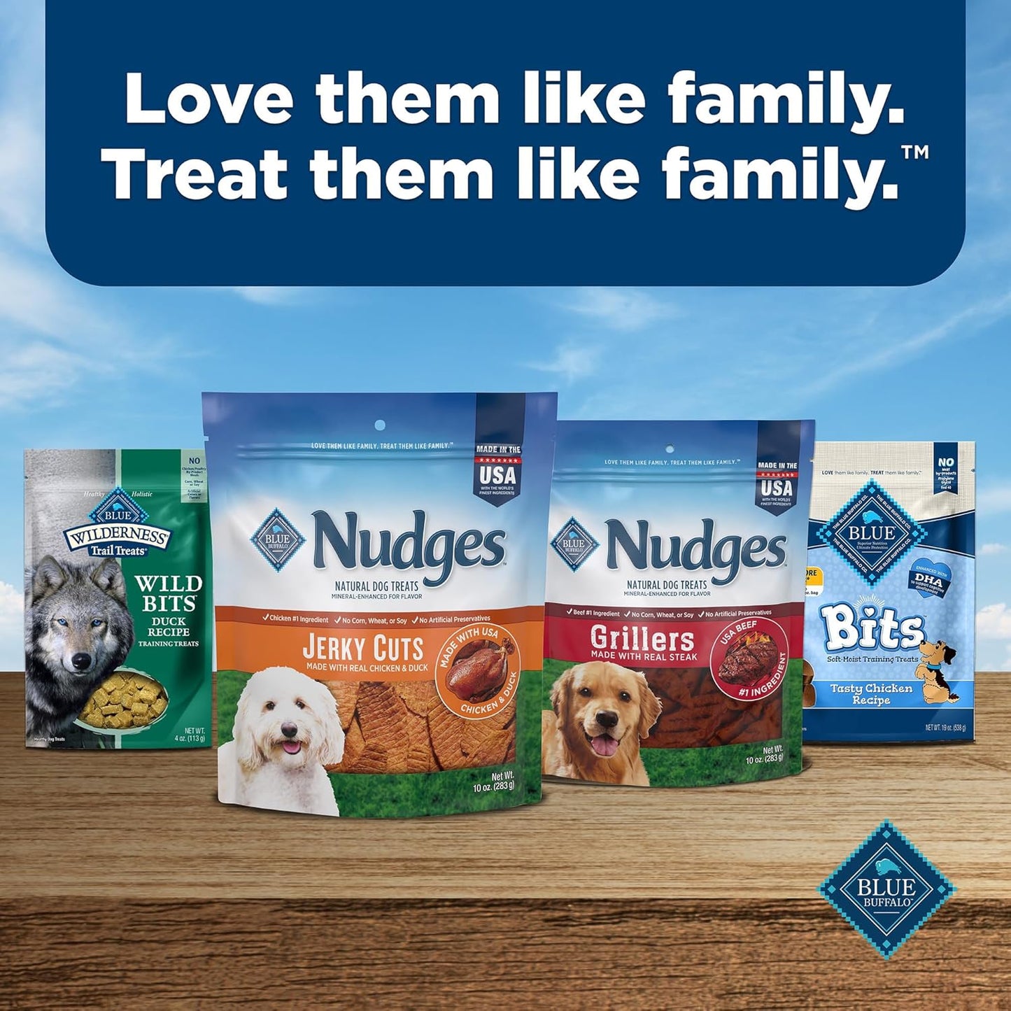 Blue Buffalo Nudges Jerky Cuts Natural Dog Treats Chicken