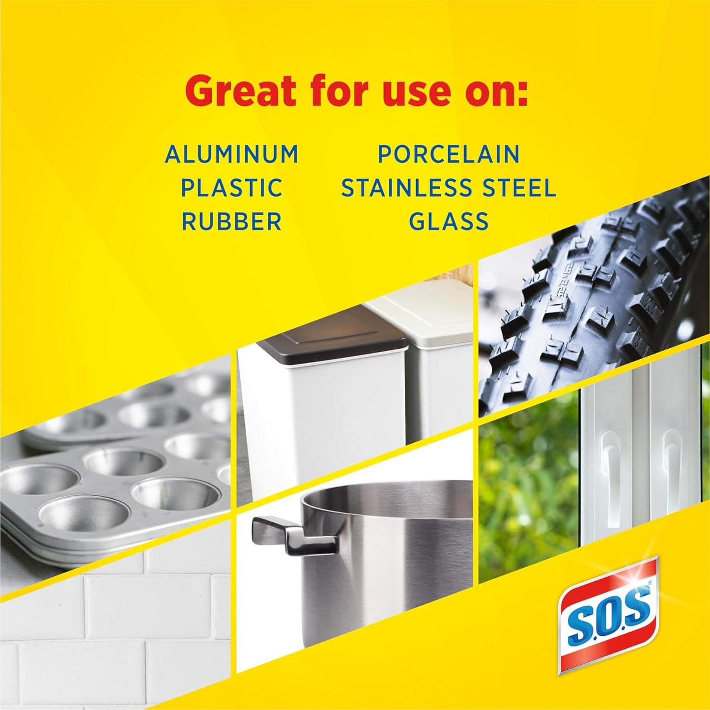 S.O.S Steel Wool Soap Pads, Lemon Fresh, 10 Count