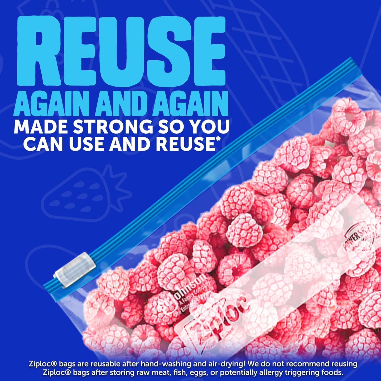 Ziploc Quart Food Storage Freezer Slider Bags, Power Shield Technology for More Durability, 34 count, 4 Pack, 136 Total (Packaging May Vary)