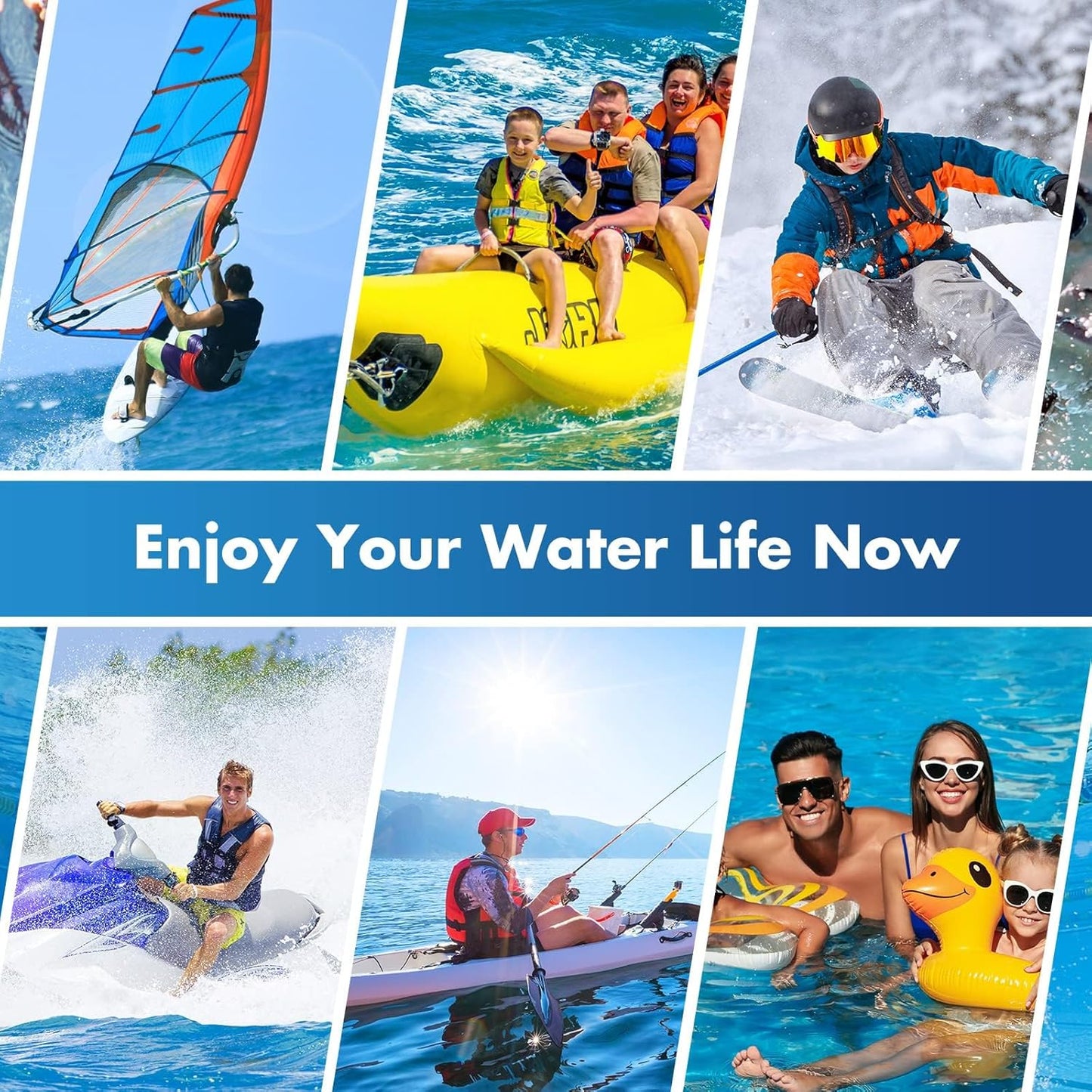 UNBREAKcable Floating Waterproof Phone Pouch 2 Pack, IPX8 Waterproof Phone Case Dry Bag Kayak/Beach/Cruise Travel Essentials, Water Proof Pouch for iPhone 16 15 Pro Max, Samsung S25 Ultra S24 S23-7"