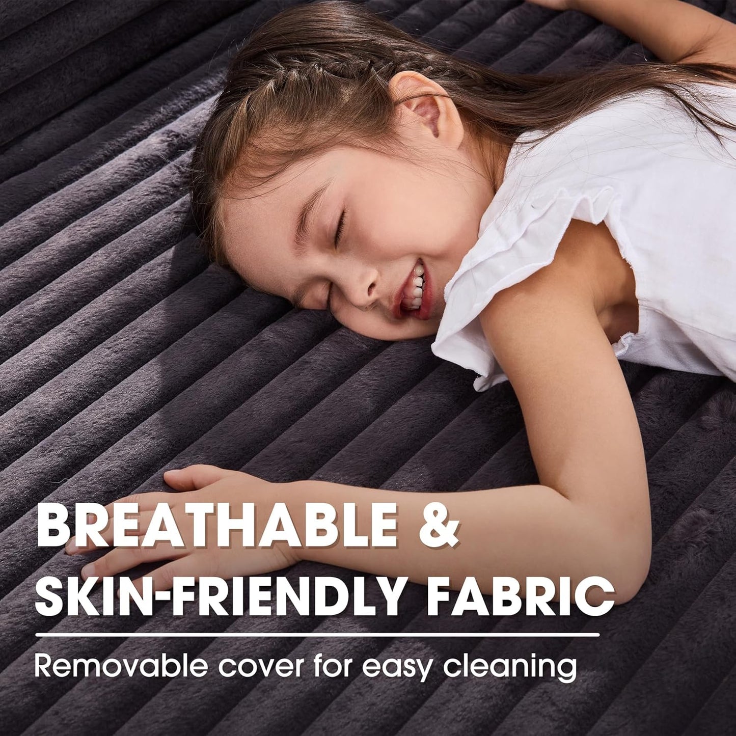 Modular Sectional Sofa Couches L-Shape Couch 3 Seat Modular Sofa Memory Foam Sectional Couches for Living Room, Cloud Couch with Oversized Chaise (Grey Stripe, 96" Right Facing Chaise) | modular