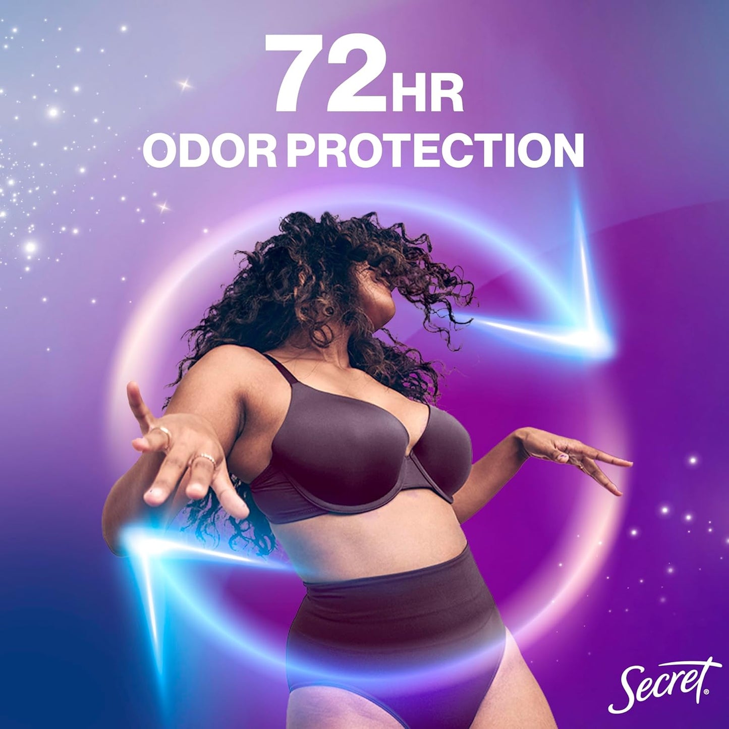 Secret Whole Body Deodorant Spray for Women, Lilac & Waterlily Scent, Aluminum Free Deodorant Spray, 72 HR Odor Protection, 3.5 oz