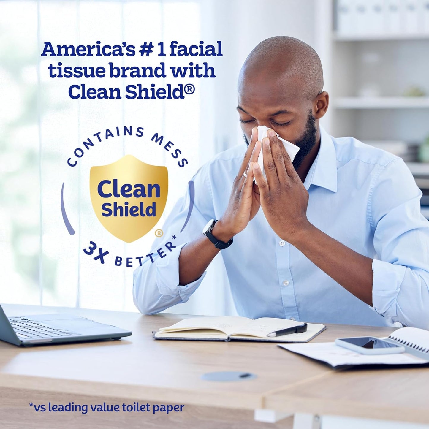 Kleenex Lotion Facial Tissues with Coconut Oil, 4 Cube Boxes, 60 Tissues Per Box, 3-Pl