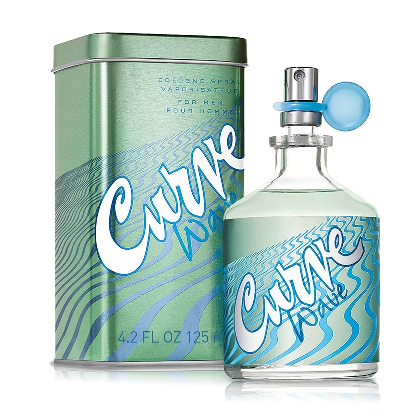 Curve Men's Cologne Fragrance Spray, Casual Cool Day or Night Scent, Curve Wave, 4.2 fl oz - Cart Shape