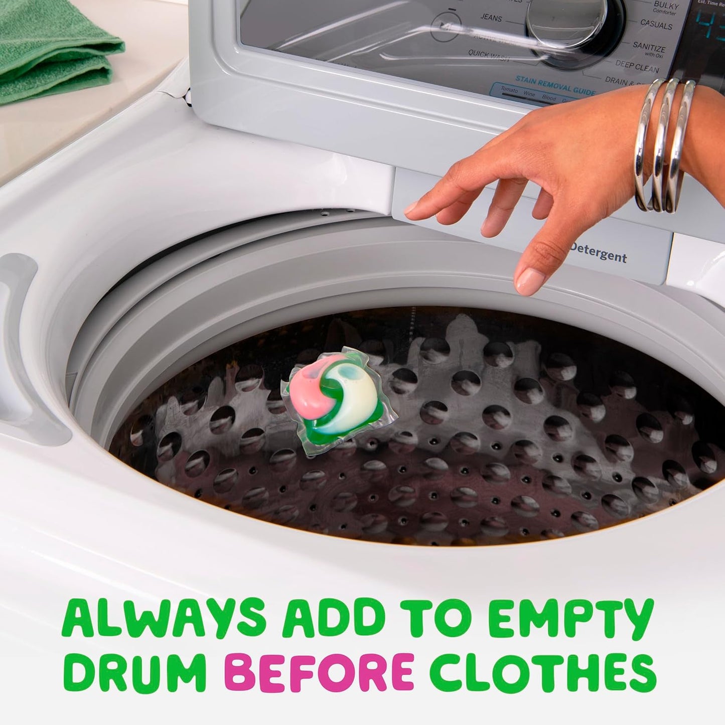 Gain Super Sized Flings Laundry Detergent Pacs with Hibiscus Hula Scent, Powerful Cleaning for Lasting Freshness, HE Compatible, 45 Count, Gain Laundry Detergent Pods