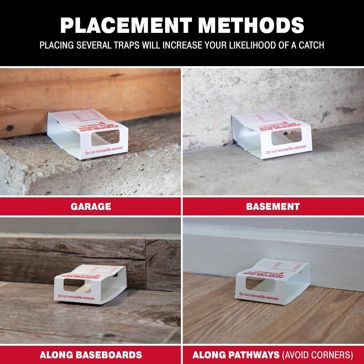 Catchmaster Spider & Insect Glue Traps 45-Pk (15 Sheets), Adhesive Cockroach Killer Glue Boards, Cricket Sticky Traps, Indoor Roach & Bug Catcher for Home, Garage & Shed, Pet Safe Pest Control