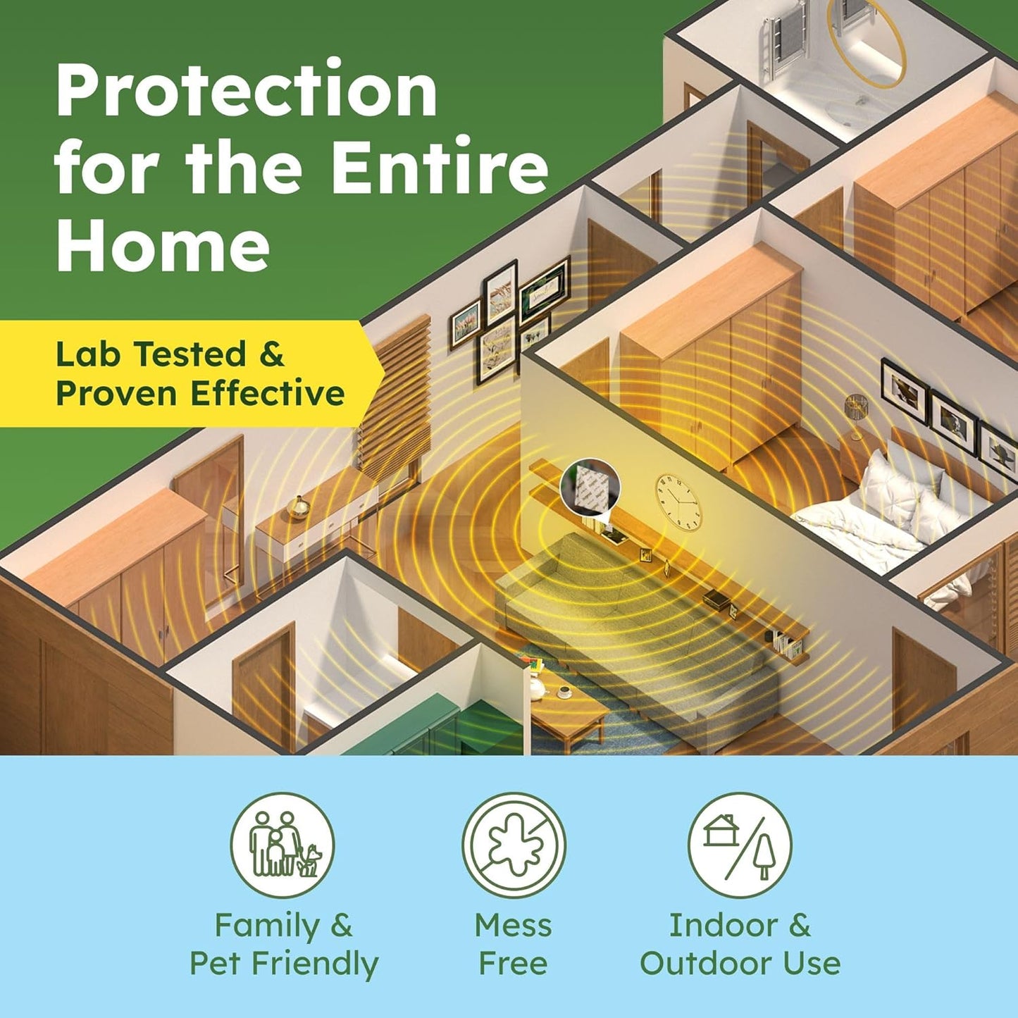 BugMD Vamoose Rodent Repellent Pouches (1 Pack, 4 Pouches) Plant-Powered Rat Repellent, Mouse Deterrent, Indoor & Outdoor Mice Repellent, Best Mouse Repellent, Natural Rat & Mouse Repellent