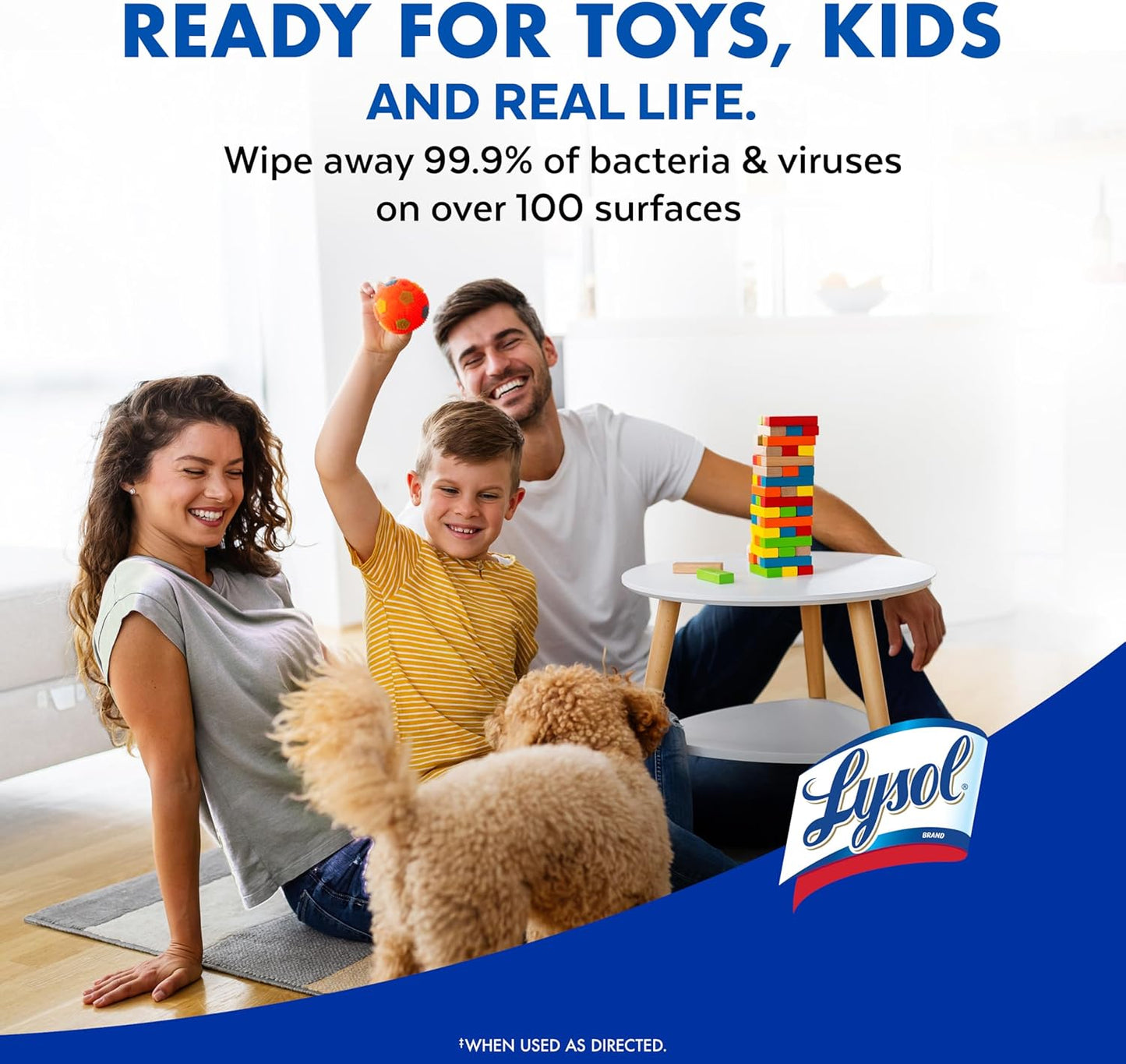 Lysol Disinfectant Wipes, Multi-Surface Antibacterial Cleaning Wipes, For Disinfecting and Cleaning, Lemon and Lime Blossom, Pack of 4 (Packaging may vary)