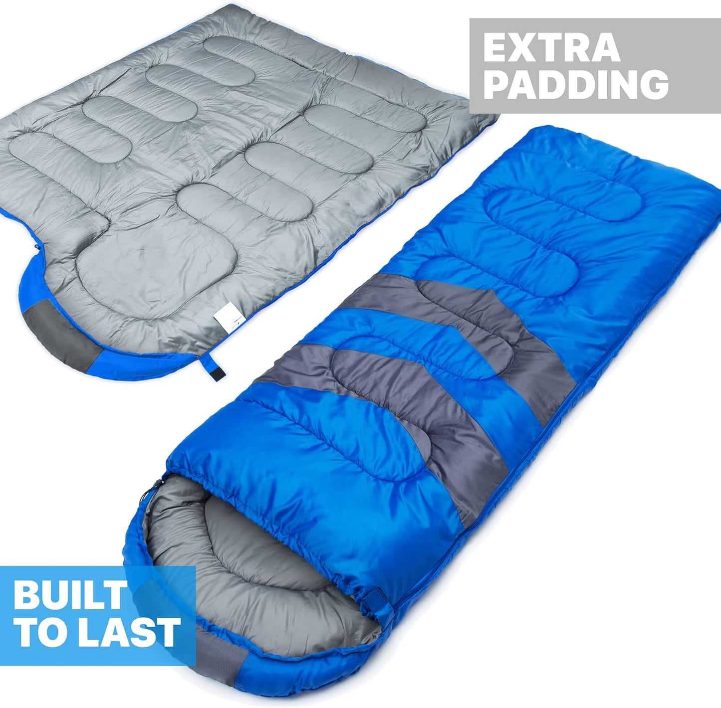 Sleeping Bag for Adults & Kids – Lightweight, Waterproof, Cold Weather Camping Sleeping Bag