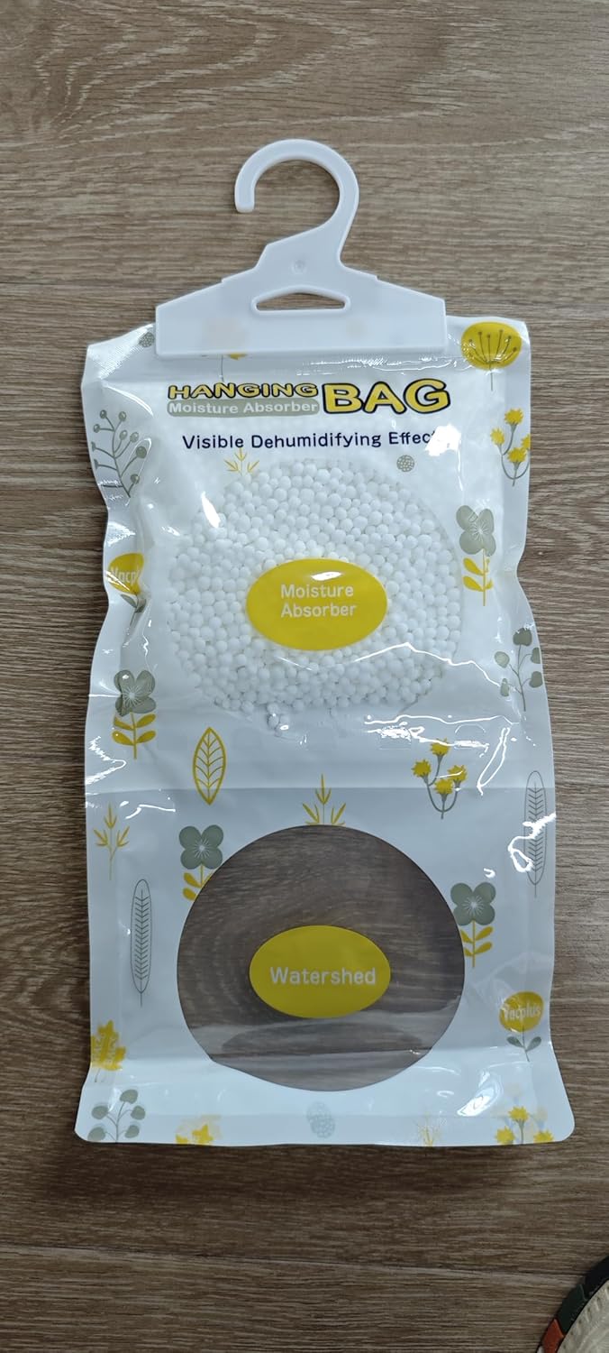 Vacplus Moisture Absorbers, Hanging Closet Dehumidifier Bags, Humidity Packs, Desiccant, Closet Dehumidifiers with Fragrance Free, 10 Pack, 9.8 OZ