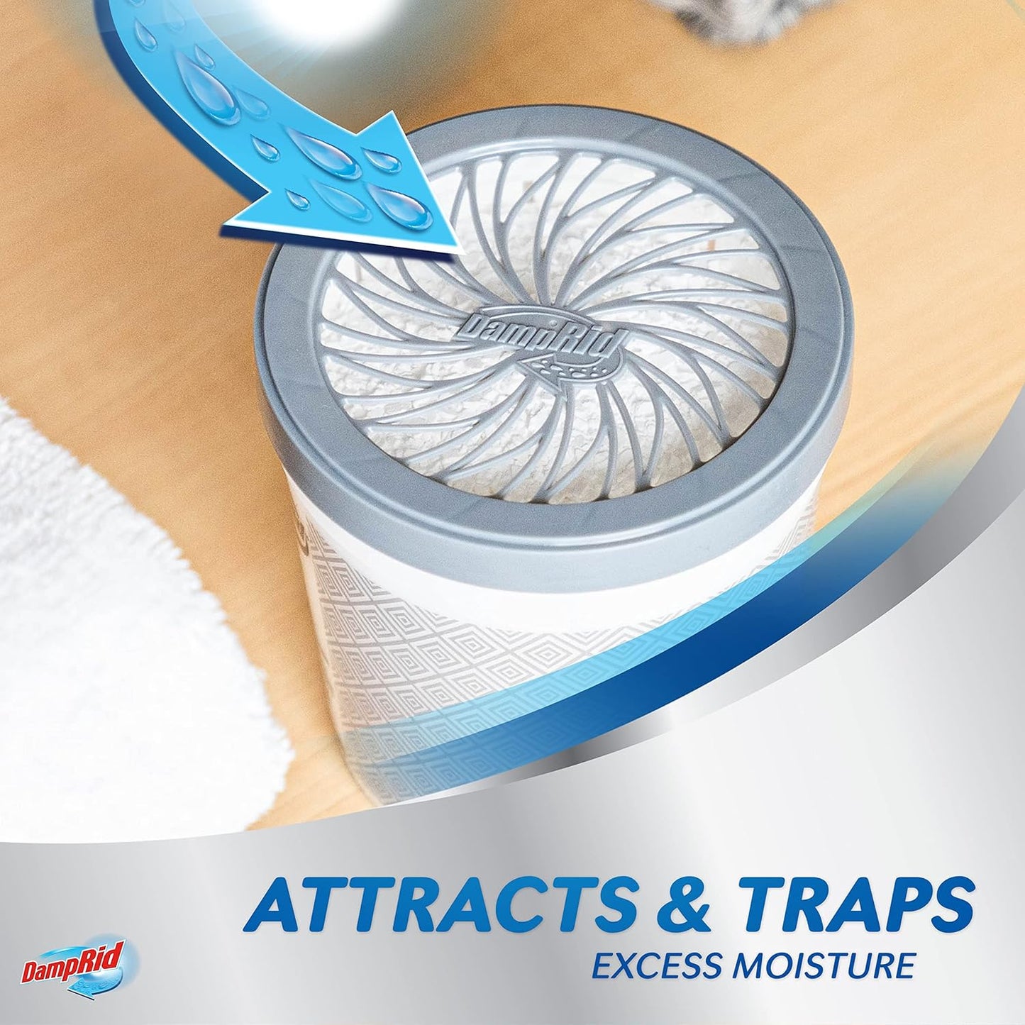 DampRid Refillable Moisture Absorber, 11 oz., 6-Pack – Fresh Scent Moisture Absorbers, 10% More Absorbing Power*, Eliminates Musty Odors for Fresher, Cleaner Air