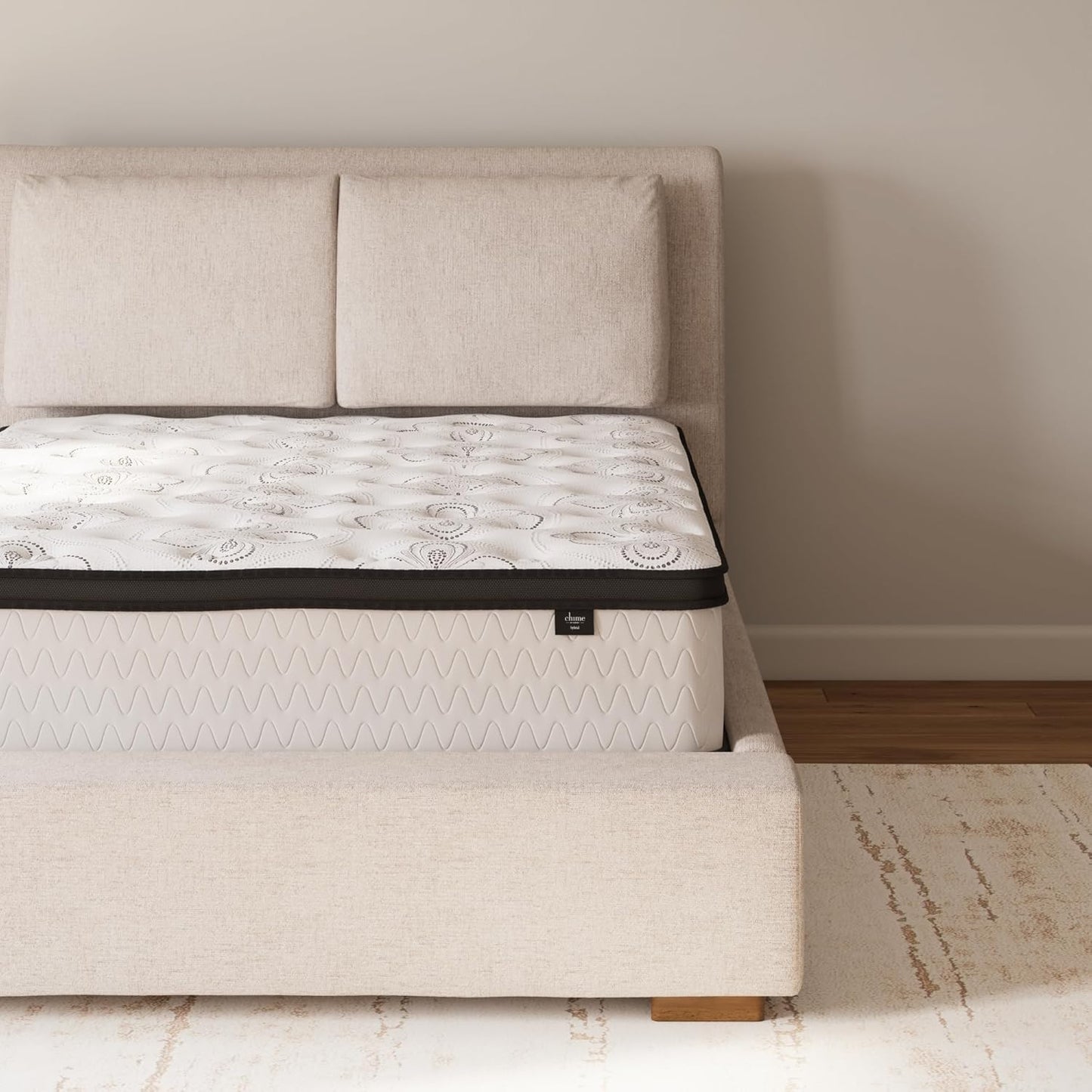 Signature Design by Ashley Chime Hybrid Queen 12" Mattress with Gel Memory Foam, Medium Firm, Pressure Relief, Fiberglass Free Mattress in a Box
