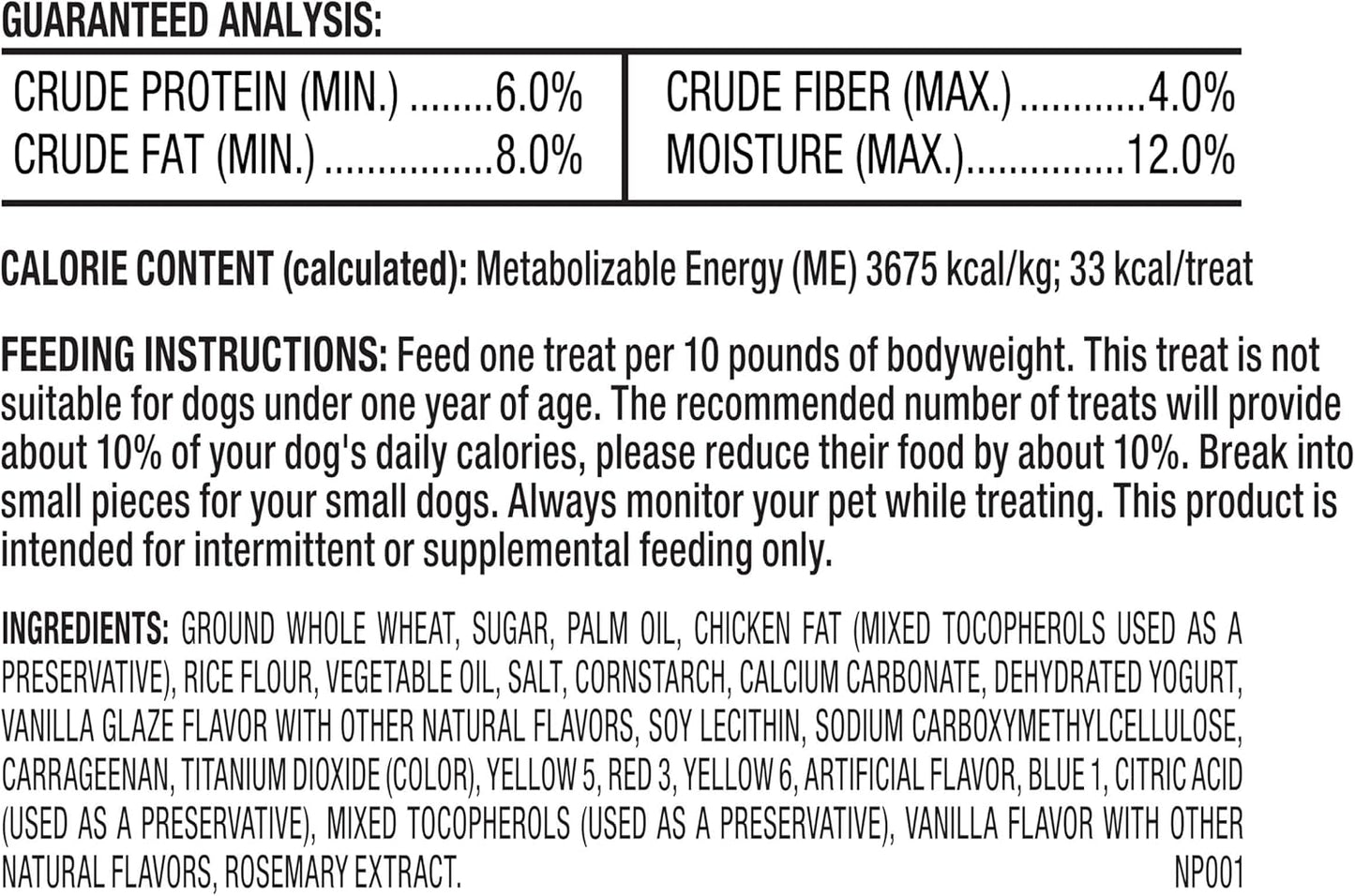 Milk-Bone Dunkin' Vanilla Glaze Flavor Dog Biscuits with Other Natural Flavors, 8 oz Bag