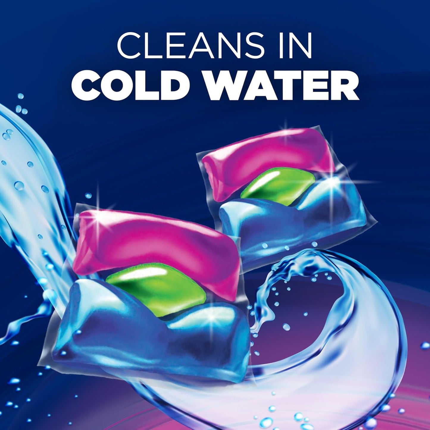 ARM & HAMMER™ Deep Clean Odor Formula Laundry Detergent Power Paks, Laundry Odor Remover, Radiant Burst Scent, 44 Count, 44 Loads