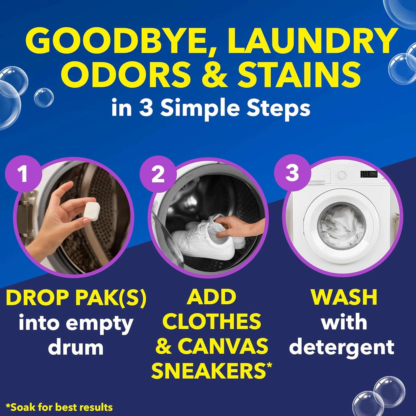 OxiClean Odor Blasters Odor and Stain Remover Laundry Power Paks, 24 Ct