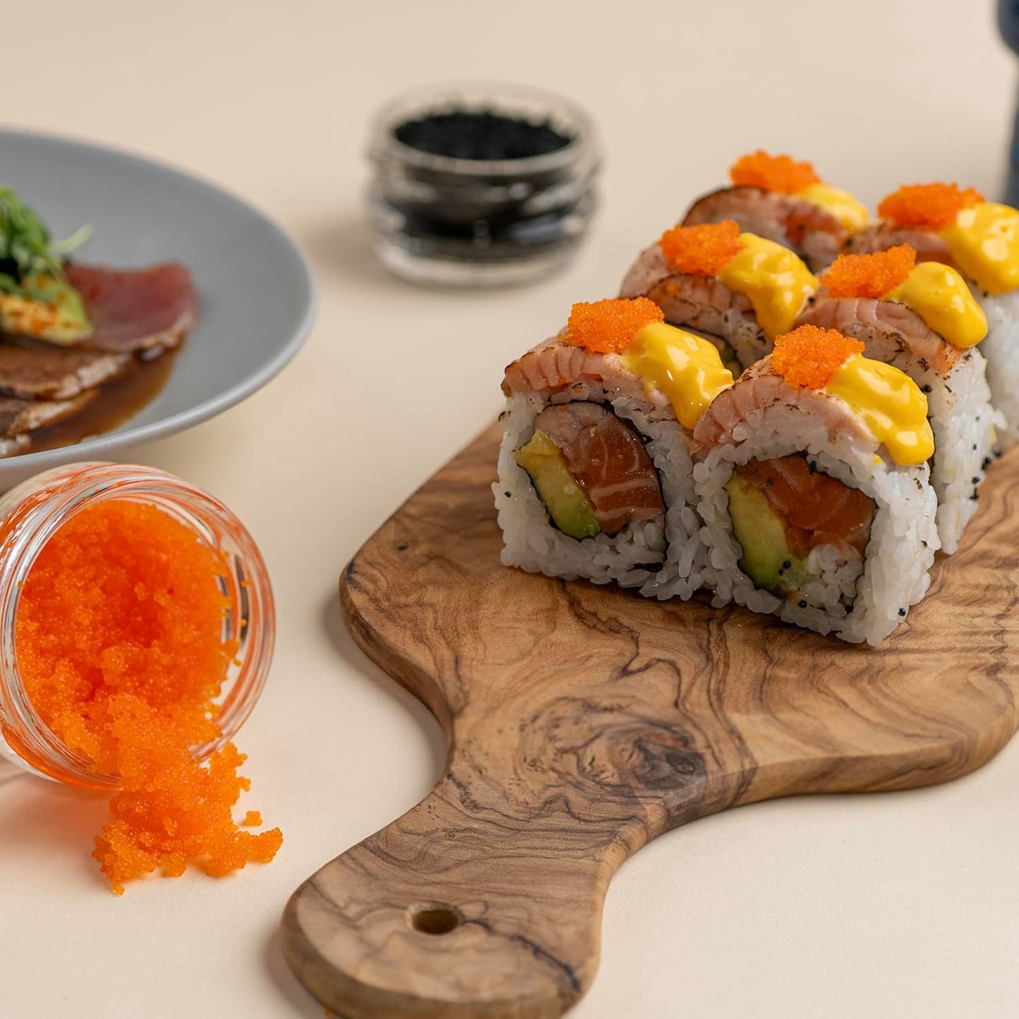 MARKY'S Black Tobiko Flying Fish Roe - 8 oz / 227 g - Sushi Grade Caviar