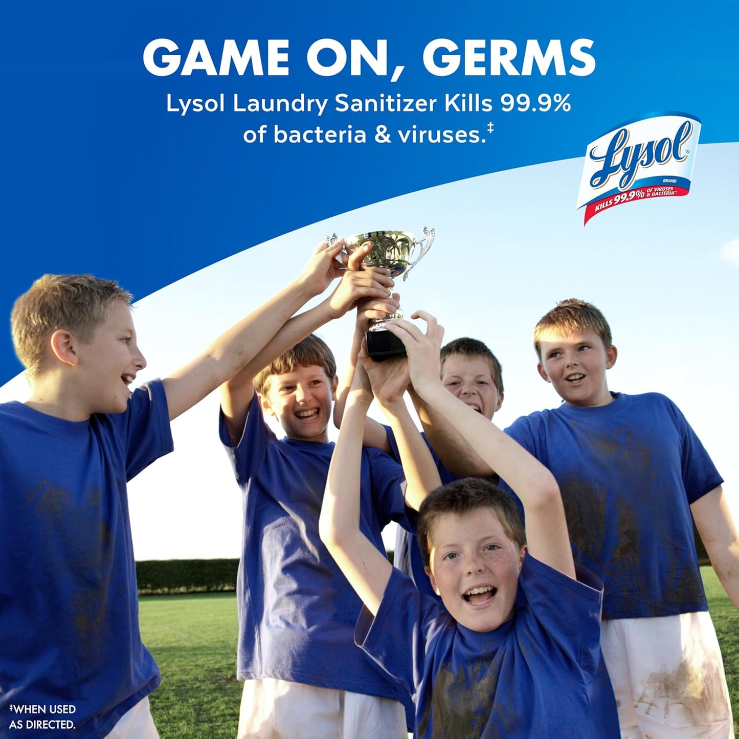 Lysol Tough Odor Eliminator Laundry Sanitizer Additive, Sanitizing Liquid for Gym Clothes and Activewear, 0% Bleach, Eliminates Odor Causing Bacteria, 90oz