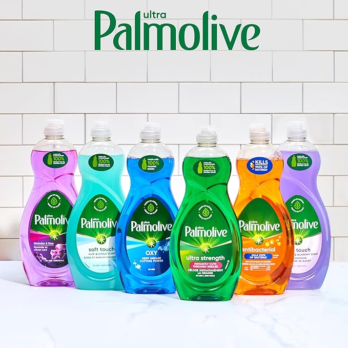 Palmolive Ultra Dishwashing Liquid Dish Soap, Oxy Power Degreaser - 32.5 Fl Oz (Pack of 4)