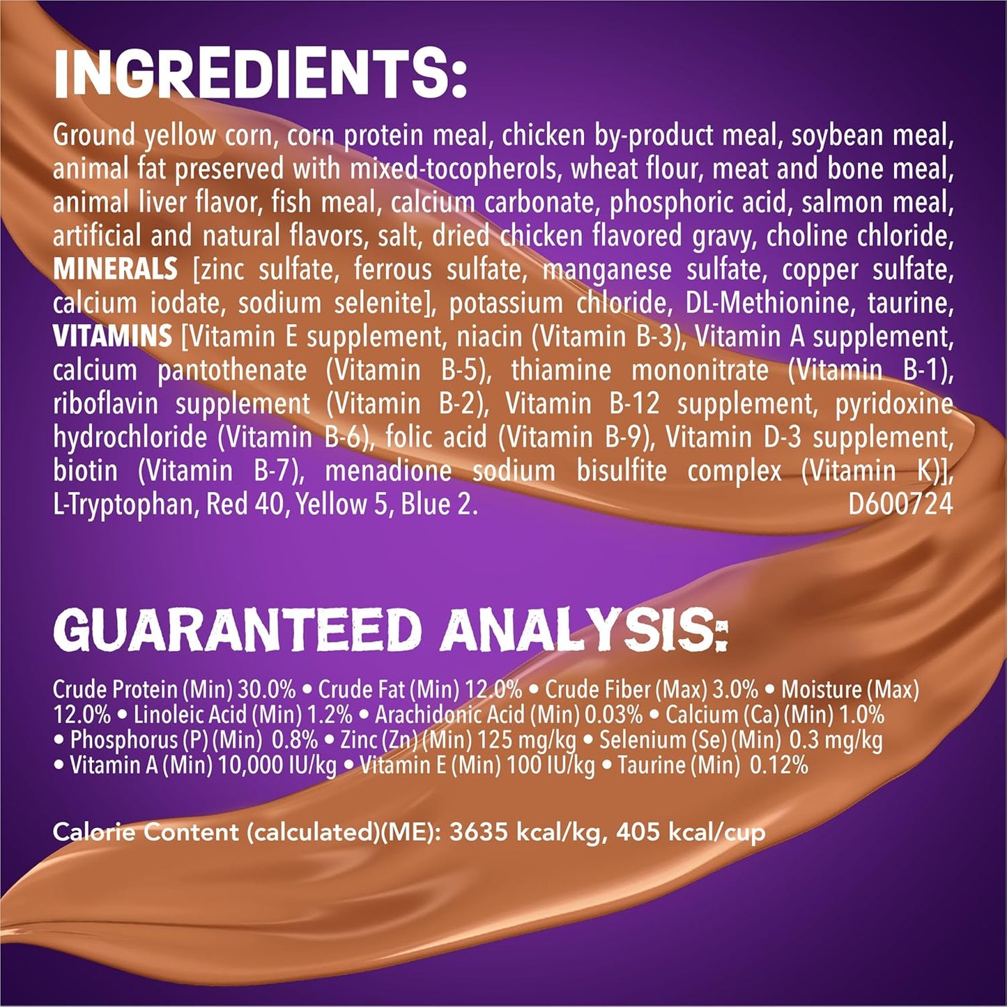 Purina Friskies Dry Cat Food Gravy Swirl'd With Flavors of Chicken, Salmon and Gravy - 3.15 lb. Bag