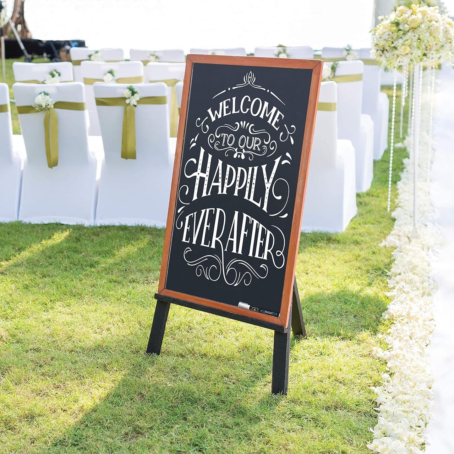 Liquid Chalk Marker Pen - White Dry Erase Marker - Chalkboard Signs, Windows, Blackboard, Glass (6 Pack) 3-6mm Reversible Tip, 3-3mm Fine Tip