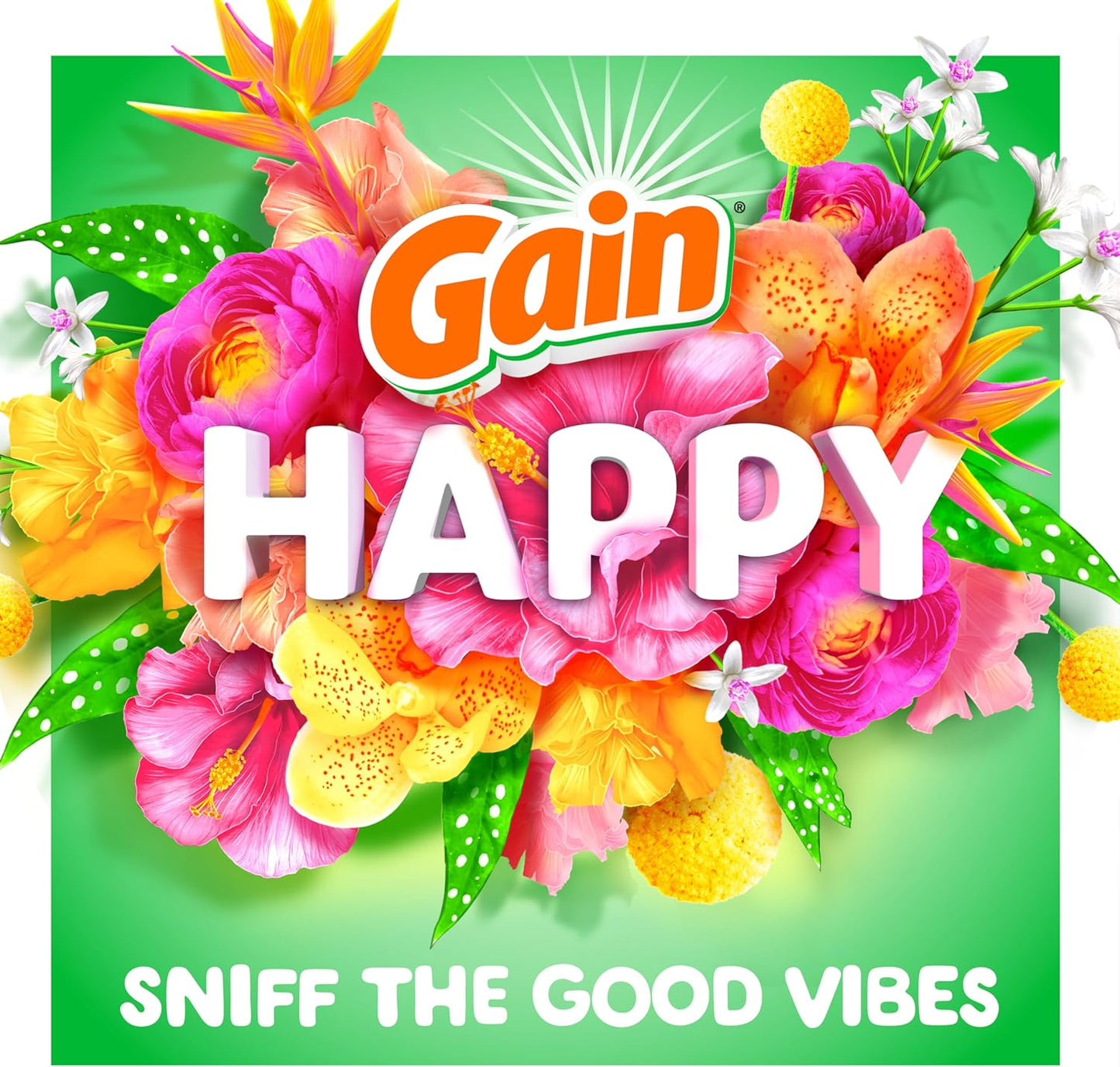 Gain Scent Booster Beads, In-Wash Laundry Scent Beads for Long-Lasting Freshness and Odor Protection, Happy Scent for an Enhanced Laundry Experience, 24 Oz (Packaging May Vary)