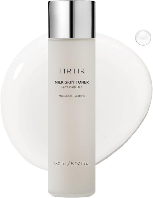 TIRTIR Milk Skin Rice Toner - Deep Moisturizing, Hydrating and Refreshing for face, Niacinamide, Ceramide, Rice Bran Extract, Nature-Oriented Ingredients, Korean Skin Care, Vegan, 150ml / 5.07 fl.oz.