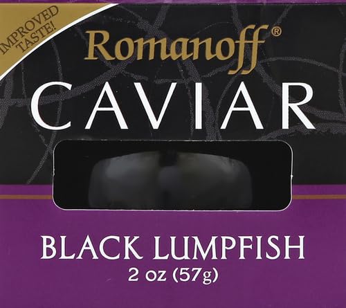 Romanoff Caviar Black Lumpfish, 2 oz, Whole