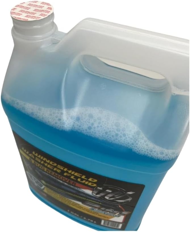 UCS 2-in-1 Windshield Washer Fluid & Bug Remover – Ready to Use, Streak-Free Formula, Removes Bugs, Dirt & Road Grime – 1 Gallon (128 fl oz)