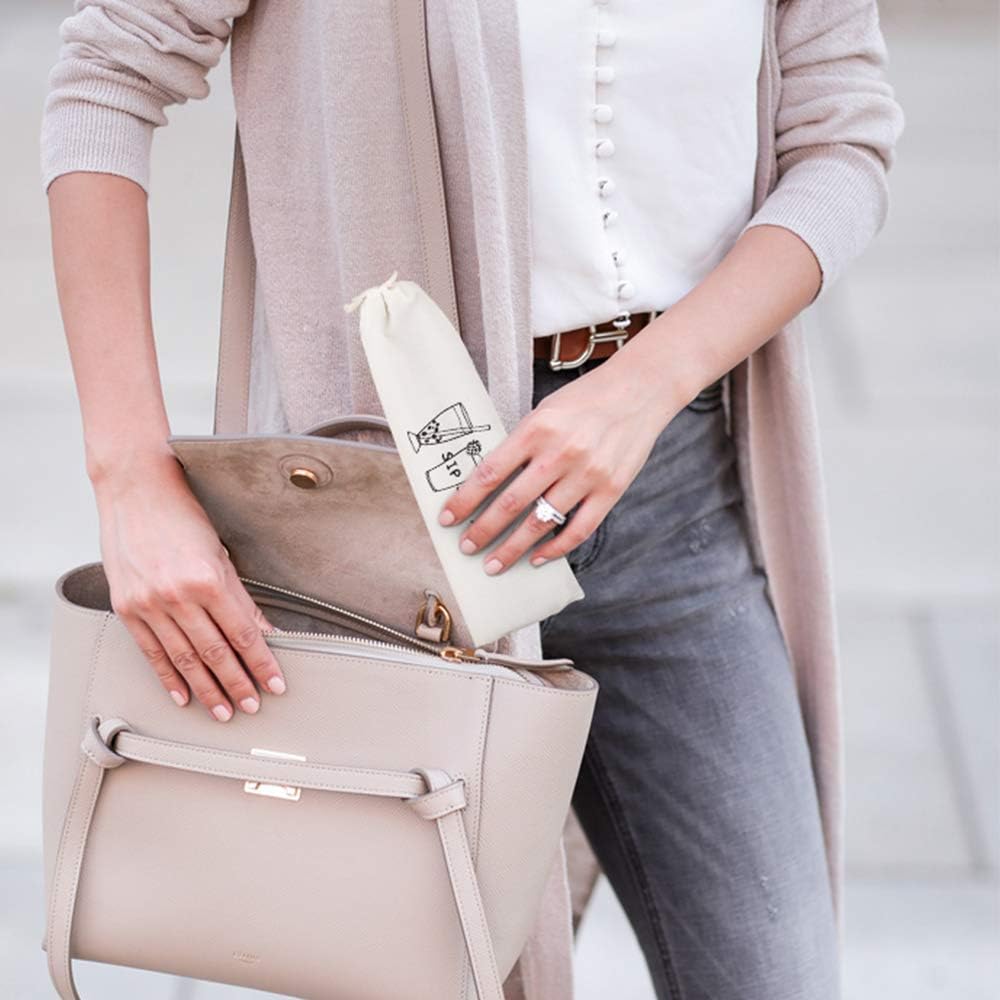 Hiware 12-Pack Reusable Stainless Steel Metal Straws with Case - Long Drinking Straws for 30 oz and 20 oz Tumblers Dishwasher Safe - 2 Cleaning Brushes Included