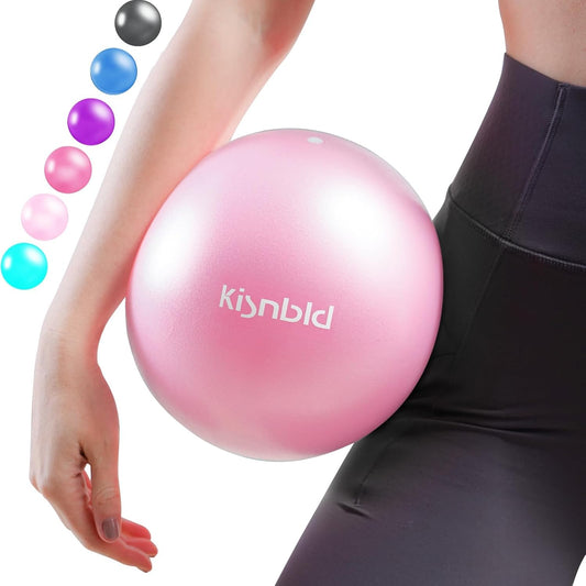Small Exercise Ball, 9 Inch Mini Pilates Ball, Anti Burst and Slip Resistant Mini Yoga Ball for Stability, Fitness, Physical Therapy, Stretching & Core Strength Workout at Home Gym & Office