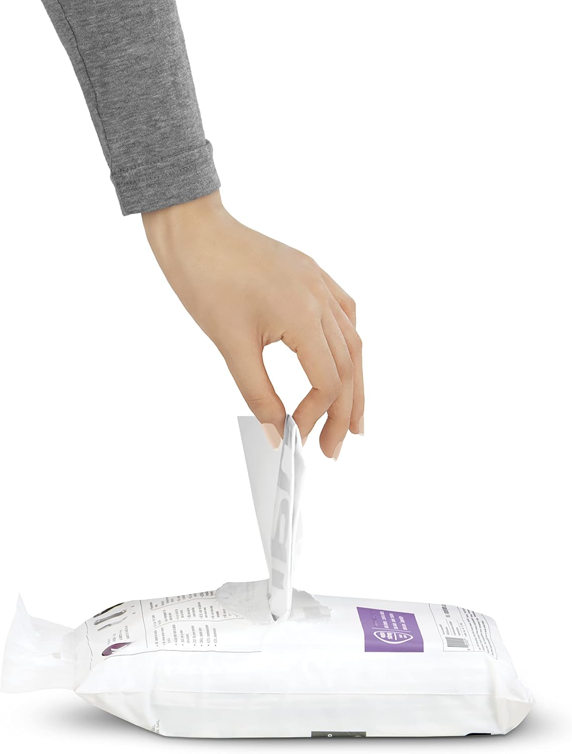 simplehuman Code A 90 Count, Dispenser Pack Custom Fit Liners, Drawstring Trash Bags, 4.5 Liter / 1.2 Gallon, White