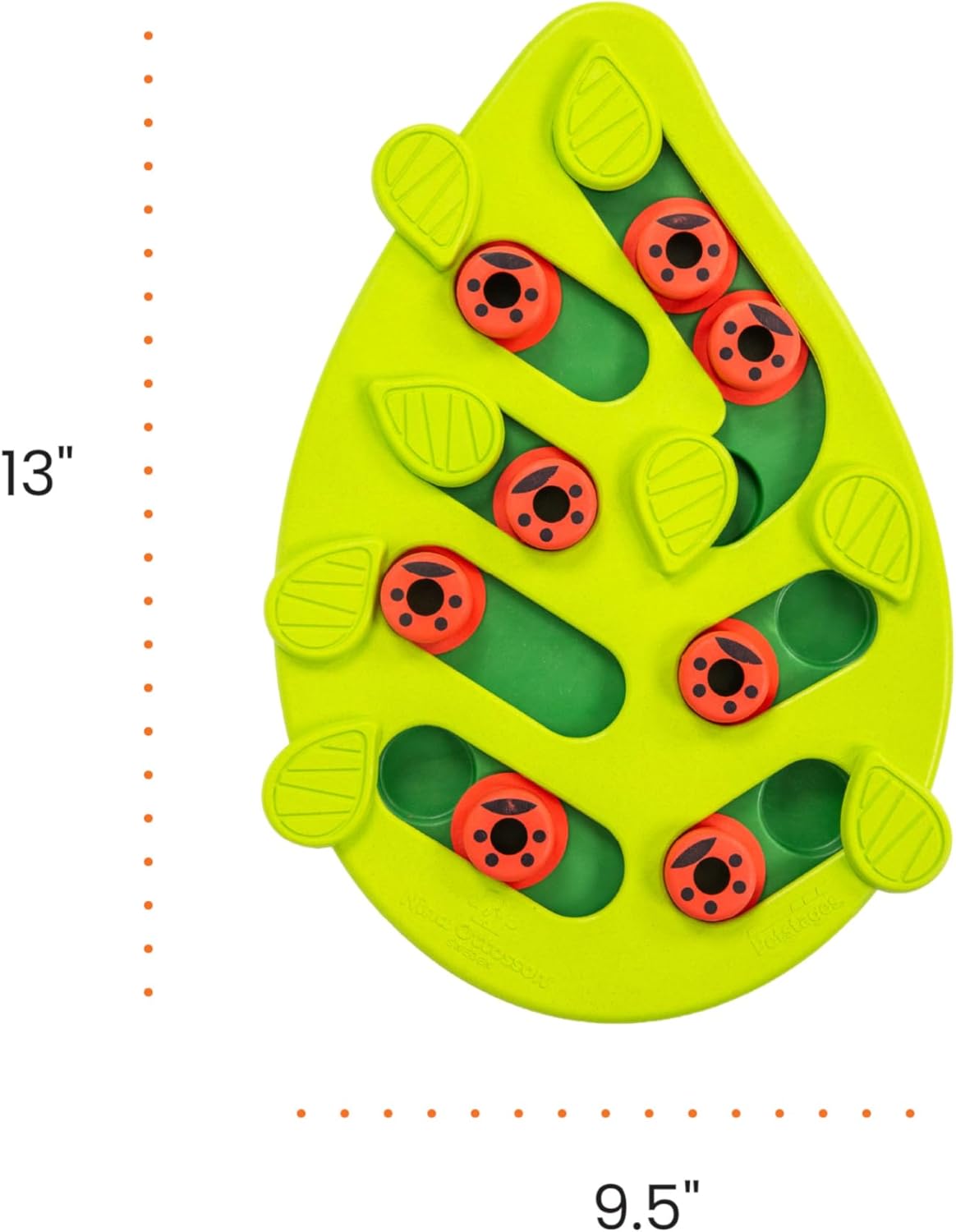 Catstages Nina Ottosson Buggin' Out Puzzle & Play – Interactive Cat Puzzle Feeder for Indoor Cats, 16 Hidden Treat Compartments, Slow Feeder, Durable & Easy-Clean