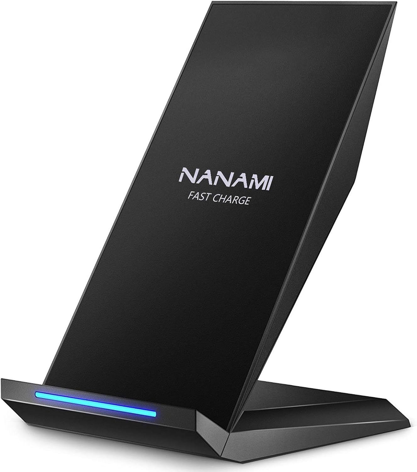 Fast Wireless Charger, NANAMI Qi Certified Wireless Charging Stand Compatible iPhone 17/17 Air/16/15/15 Pro/15 Plus/15 Pro Max/14/13/12, for Samsung Galaxy S25/S24/S23/S22/S21 and Qi-Enabled Phone