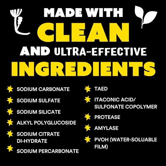 Molly's Suds Dishwasher Pods | Clean Dishwasher Detergent, Cuts Grease & Rinses Clean (Residue-Free) for Sparkling Dishes | 60 Auto-Release Tabs (Unscented)