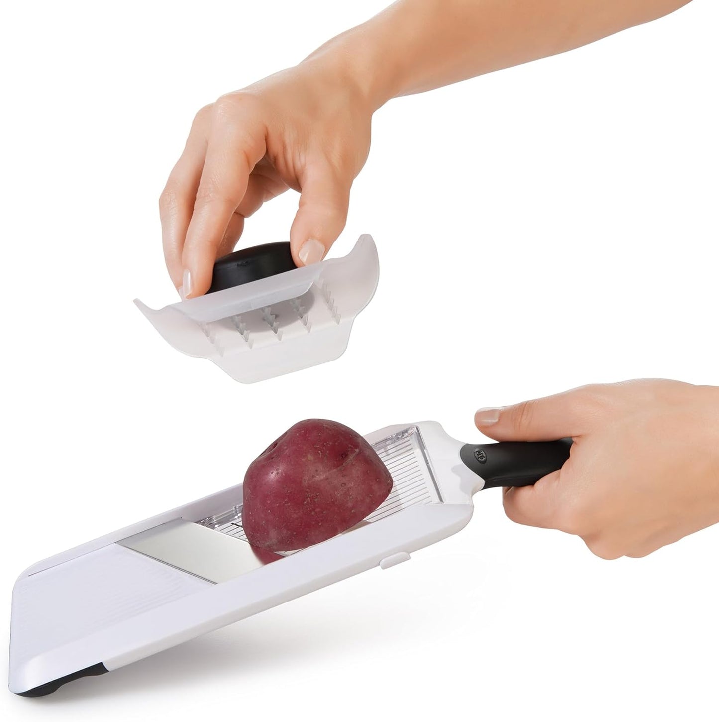 OXO Good Grips Handheld Mandoline Slicer for Kitchen, Adjustable Vegetable Slicer