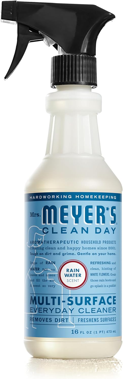 MRS. MEYER'S CLEAN DAY Multi-Surfaace Everyday Cleaner, Rain Water Scent, 16 Ounce Bottle