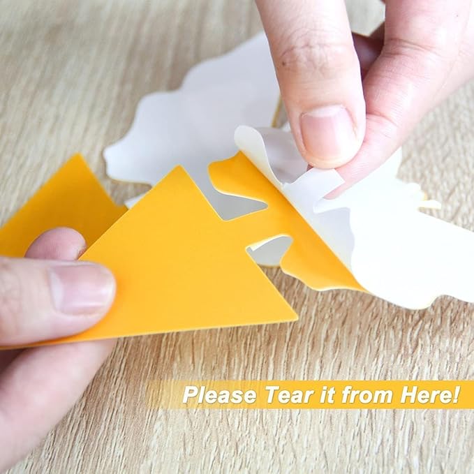 64 Pcs Sticky Trapz for gnat, Yellow Stick Traps for Plants, Fungus gnat Traps Double Side with Shovel, Indoor Safe for Gnat, Fruit Fly, White Fly, Aphid, Leaf Miner - Cart Shape