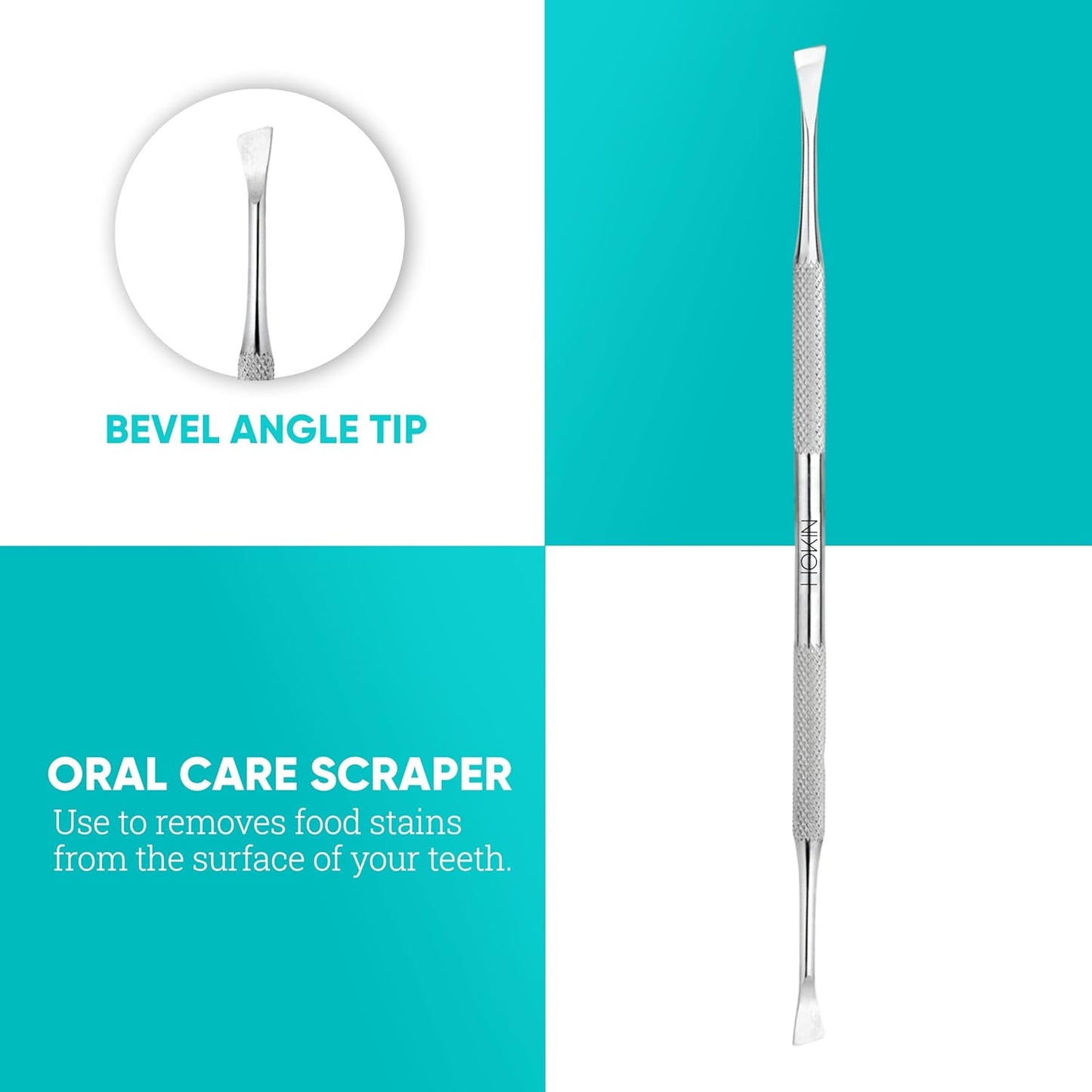 Dental Tools HOKIN Plaque Remover Teeth Cleaning Tool 4 Pcs Dental Care Kit Tooth Filling Repair Set Stainless Steel Dental Tools for Men Women Kids and Pet Care